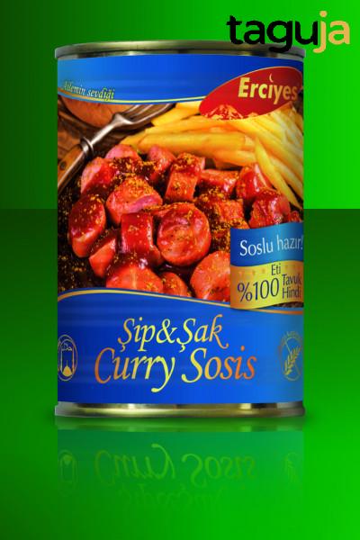 Sip&Sak Curry Sosis 380 g in der Dose